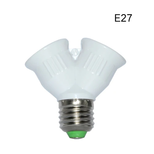 Лампа держатель Foxanon огнеупорный материал E27 2 адаптер на светильник|e27 led bulb 9w|e27