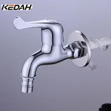 Кедах высококачественной латуни Медь Кухня кран Быстрое открытие sngle холодной водопроводной стиральная машина кран F242