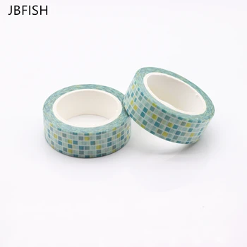 

JBFISH Roll Mosaic Basic Colors Japanese Washi Tape Masking Tape Adhesive Tape DIY Decorative 8013