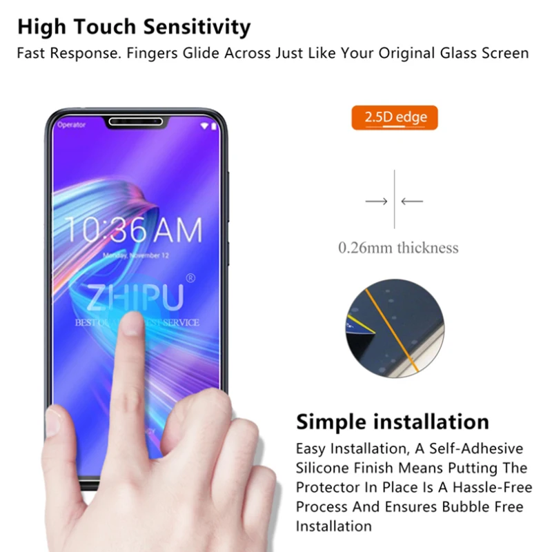 Закаленное стекло для Asus Zenfone Max M2 ZB633KL Защитное экрана 2.5D 9 H закаленное Pro