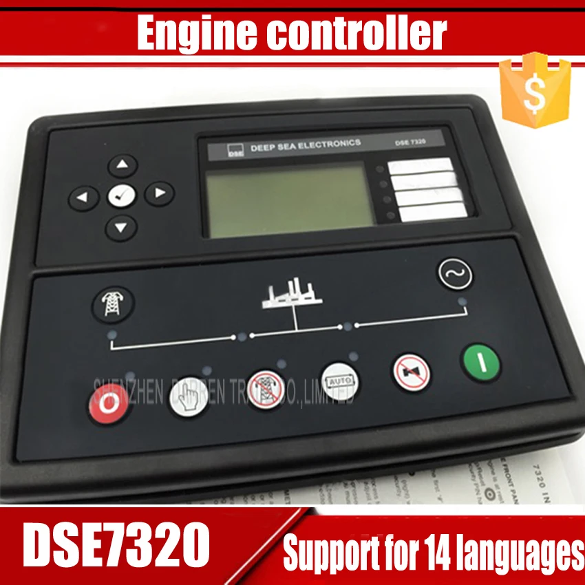 

1PC generator controller with Auto Start Control Module,14 language,Detection/protection for EFI non-EFI and gas engine