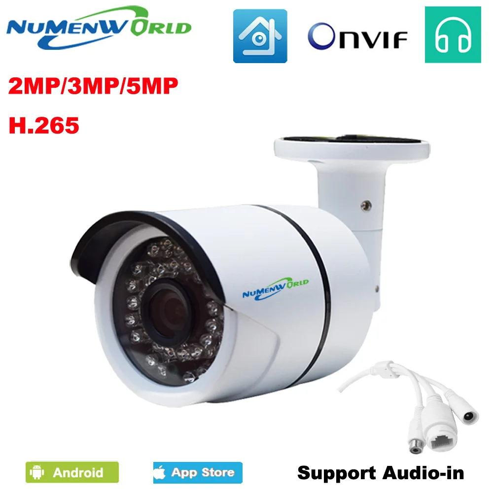 Numenworld IP Camera 5.0 megapixel HD Outdoor Waterproof Infrared Night