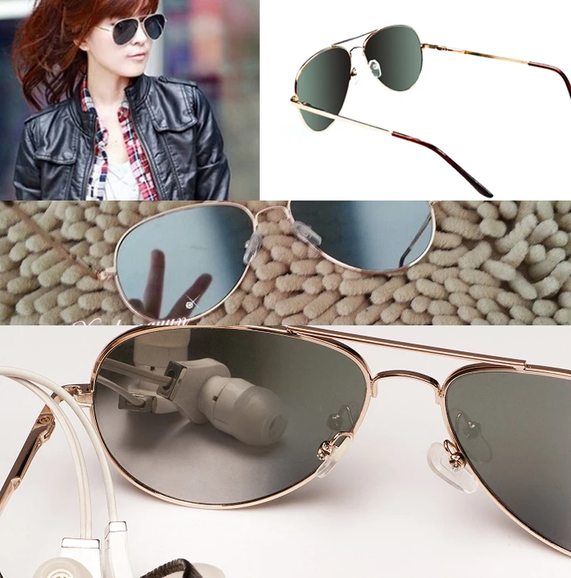 personal security aviator glasses rearview sunglasses anti track