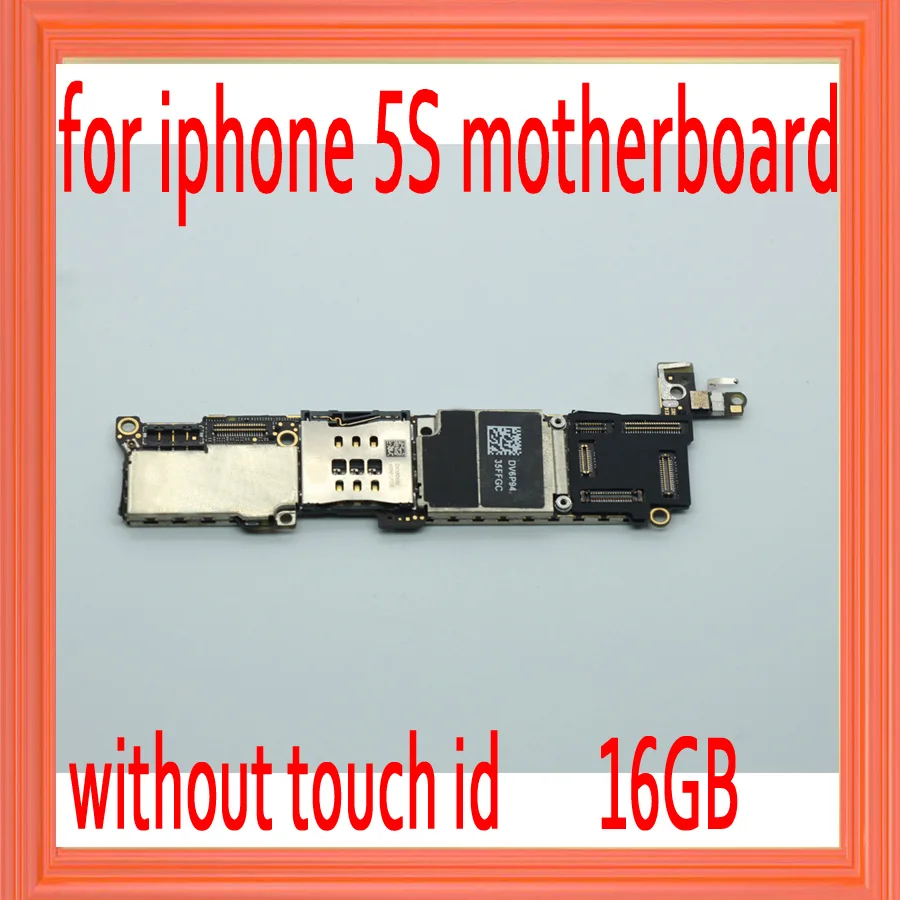 

16gb 32gb 64gb for iphone 5S Motherboard without Touch ID,100% Original unlocked for iphone 5S Logic boards with IOS System