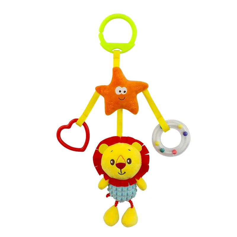 Baby Cartoon Early Development Soft Infant Toy For Newborns Seat Hanging Bebe Bell Toy For Gift