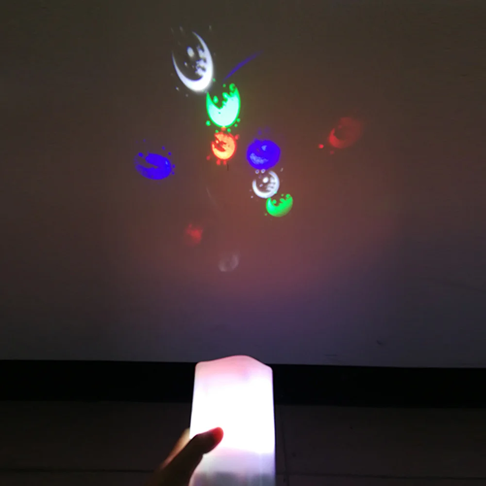 

Projection Lamp Flameless LED Candle Battery Operated with Candy Moon Projection Remote Control --M25