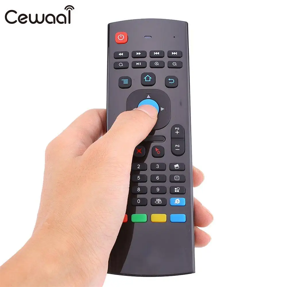 Cewaal MX3 2.4GHz Wireless Mini Air QWERTY Keyboard Remote Control For
