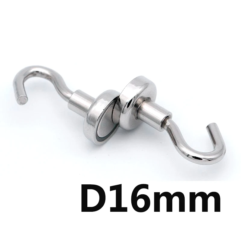 

2pcs Magnetic Hooks Powerful Heavy Duty Neodymium Magnet Refrigerator Surfaces Not Scratch For Drop Shipping