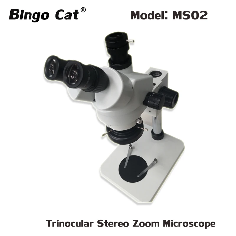 

7X-45X Trinocular Stereo Zoom Microscope Simul-Focal Continuous Zoom Digital USB Camera LED Light For LAB PCB Soldering Repair