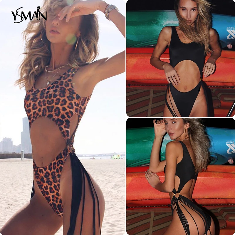 

Hollow out bikini One piece swimsuit female High cut bathing suit Sexy push up swimwear women 2019 for swimming bathers monokini