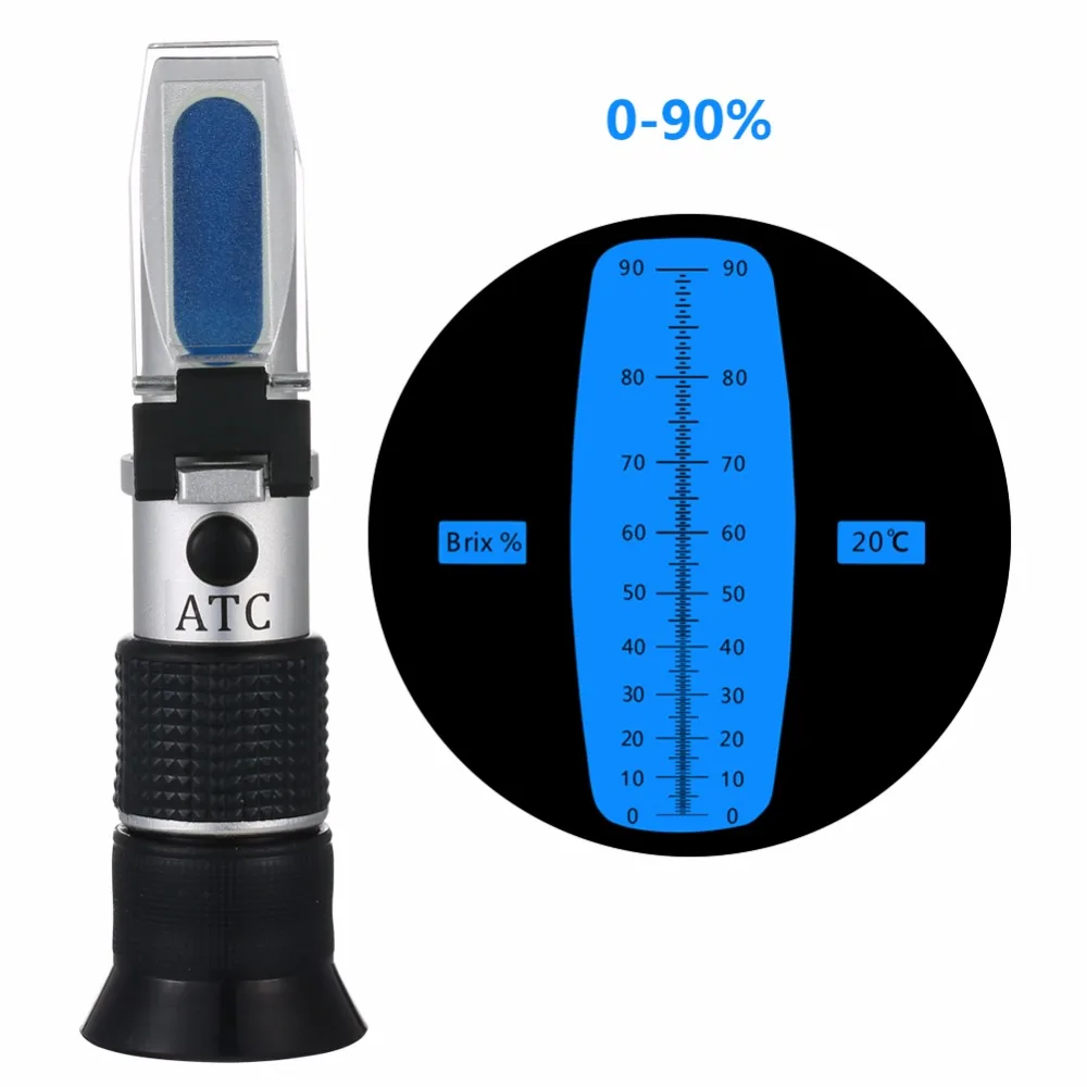 Auto réfractomètre Brix meter Refraktometer Sucre Miel Moiusture LH-F90 -  Chine Réfractomètre de miel, sucre