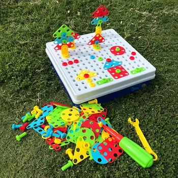 

Children Electric Drill Nut Disassembly Match Tool Educational Toys Assembled Blocks Sets DIY Building Toys