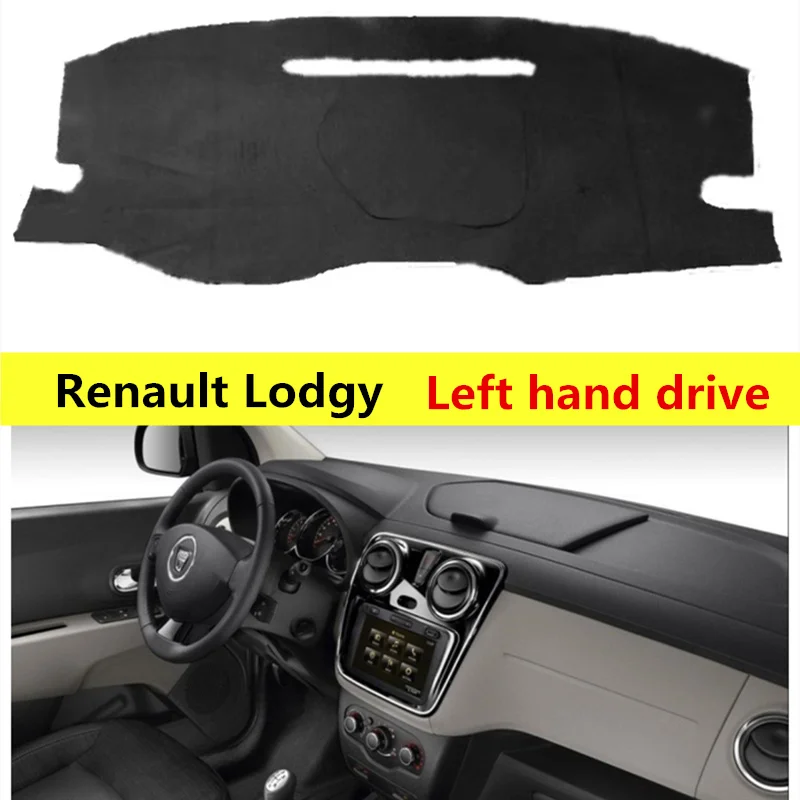 

TAIJS car dashboard cover for Renault Lodgy Polyester Fiber Auto dash board mat pad for Renault Lodgy left hand drive