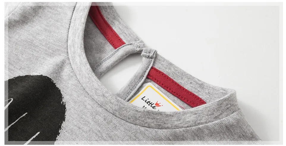 Little maven/детская брендовая одежда для маленьких девочек; осень г.; дизайн; хлопковые топы для девочек; футболка с принтом сердца и надписью; 51201
