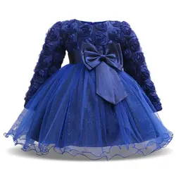 Детские платья для девочек, платья с цветочным принтом для маленьких девочек, новая осенняя одежда принцессы, vestido infantil Para Festa, платья-пачки