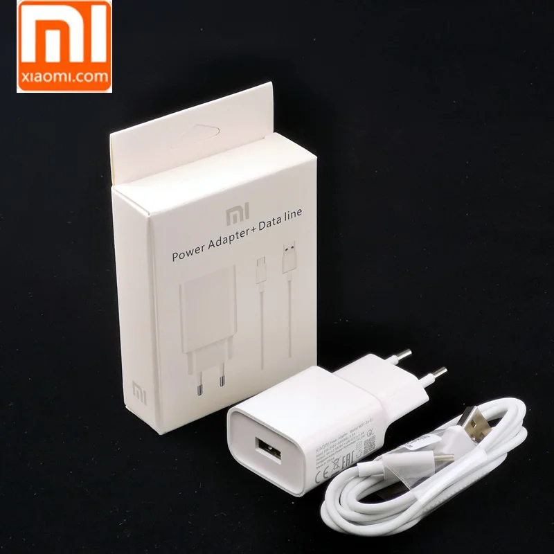 

Original EU xiaomi charger Fast Charge mi9 mi8 mi6 QC 3.0 quick Charge Adapter Usb C Cable For mi 9 se lite 8 6s mix max 2 3