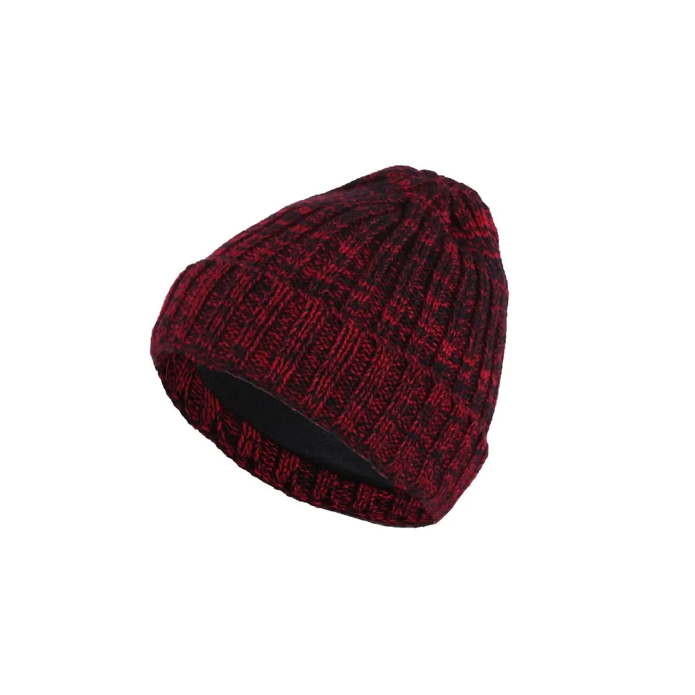 Крутые головные уборы Skullies, головные уборы для мужчин и женщин, вязаные шапки, плюс бархат, одноцветная шапка, Зимняя мужская шапка gorro, шапка, Толстая теплая шапочка