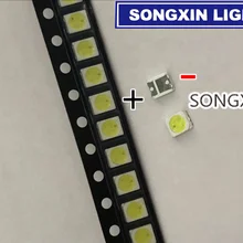 500 шт. светодиодный светильник UNI 3528 2835 1210 с бусинами высокой мощности 1 Вт 6 в холодный белый Светодиодный светильник для ЖК-телевизора с подсветкой