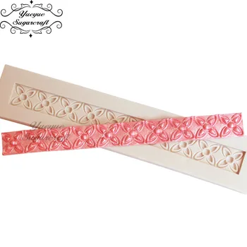 

Yueyue Sugarcraft Border Cake Decoration Silicone mold fondant mold cake decorating tools chocolate mold