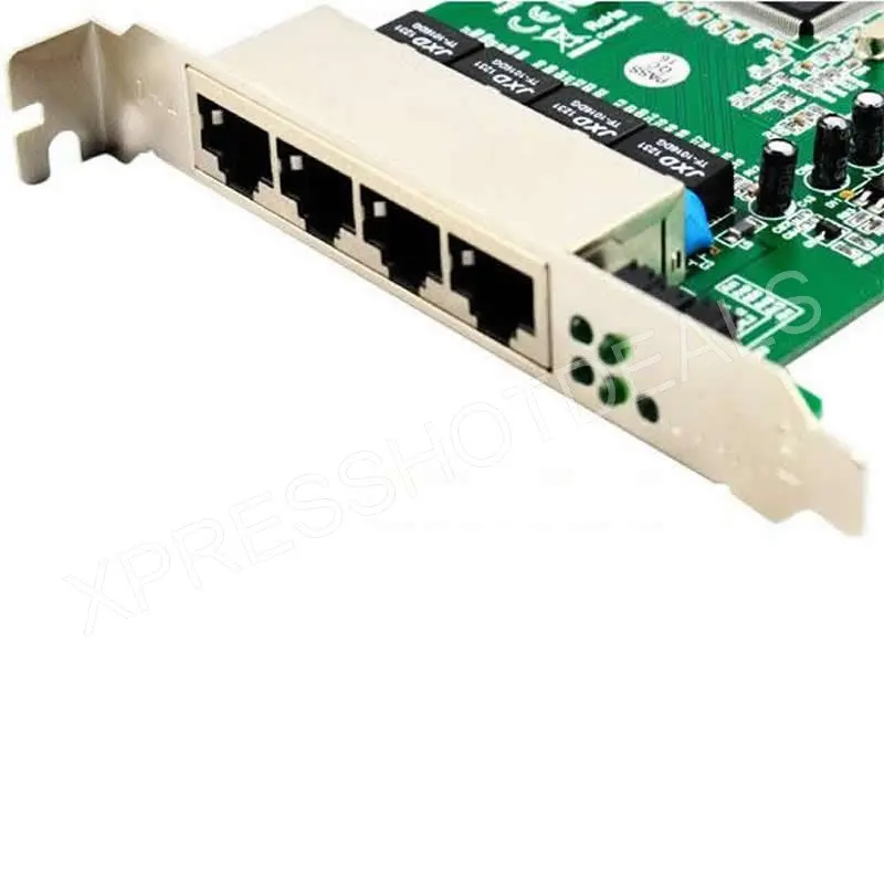 4 порта PCI 10/100 Мбит/с 100 м Быстрая сеть Ethernet LAN плата переключения карт