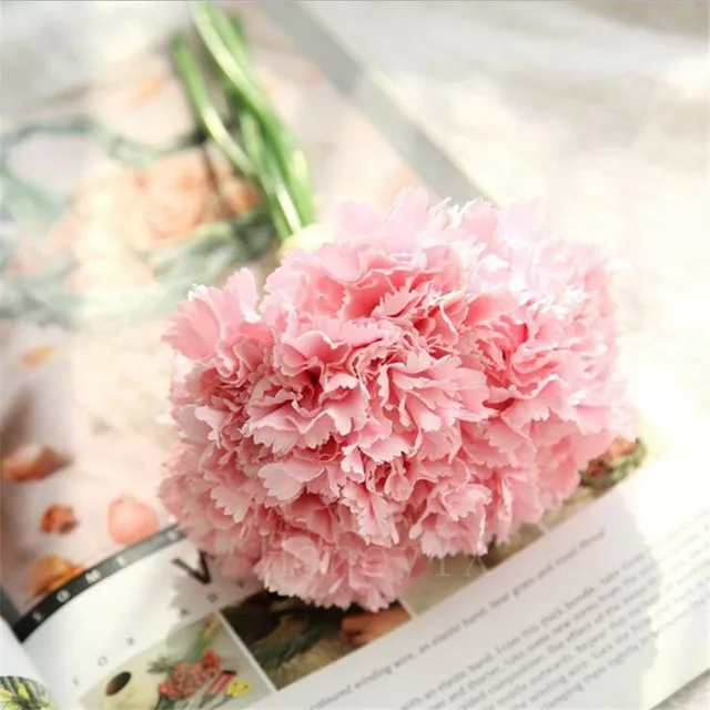 Buy White Carnation 3PCS/lot Silk Flower