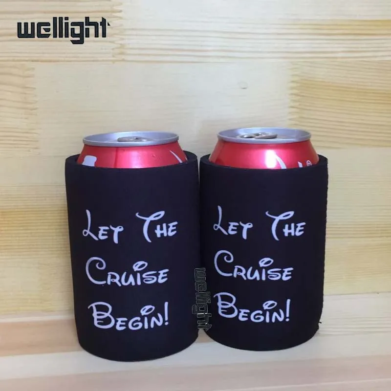 200pcs/lot Neoprene Stubby holders Customized LOGO/Pattern Printing