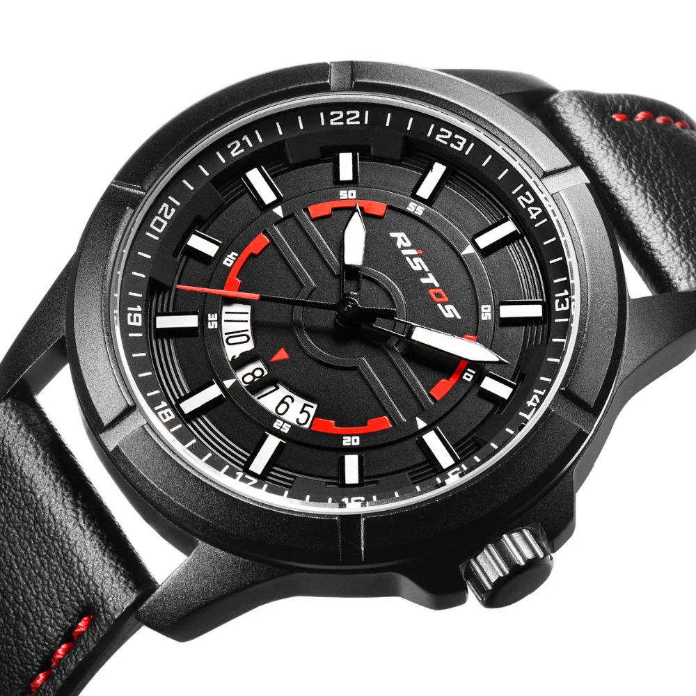Chronograph Wacth Mens Sports Wrist Watches Date Waterproof Males