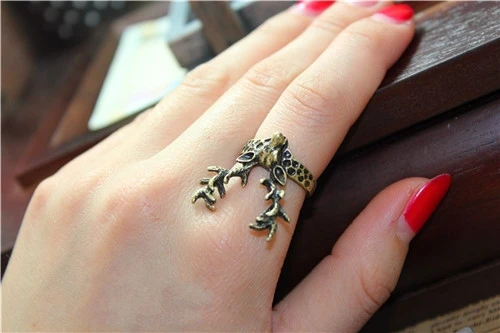 Женское модное винтажное кольцо в стиле ретро с оленем и Рогами 8RD113|fashion rings|ring