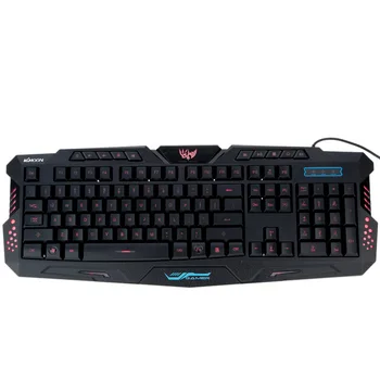 

KKmoon Russian Version Wired LED Adjustable 3 Colors Backlit Backlight Gaming Keyboard for Win7/8/Vista/XP/OSX