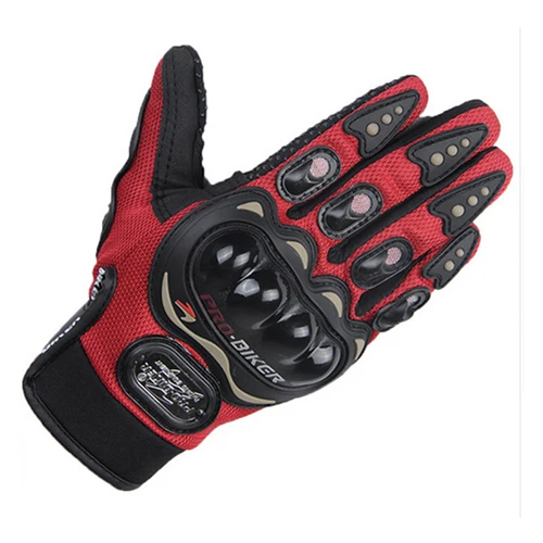 Probiker guantes moto rcycle гоночные перчатки luvas moto ciclismo luvas de moto luva moto cross перчатки moto rbike перчатки полный сезон - Цвет: red