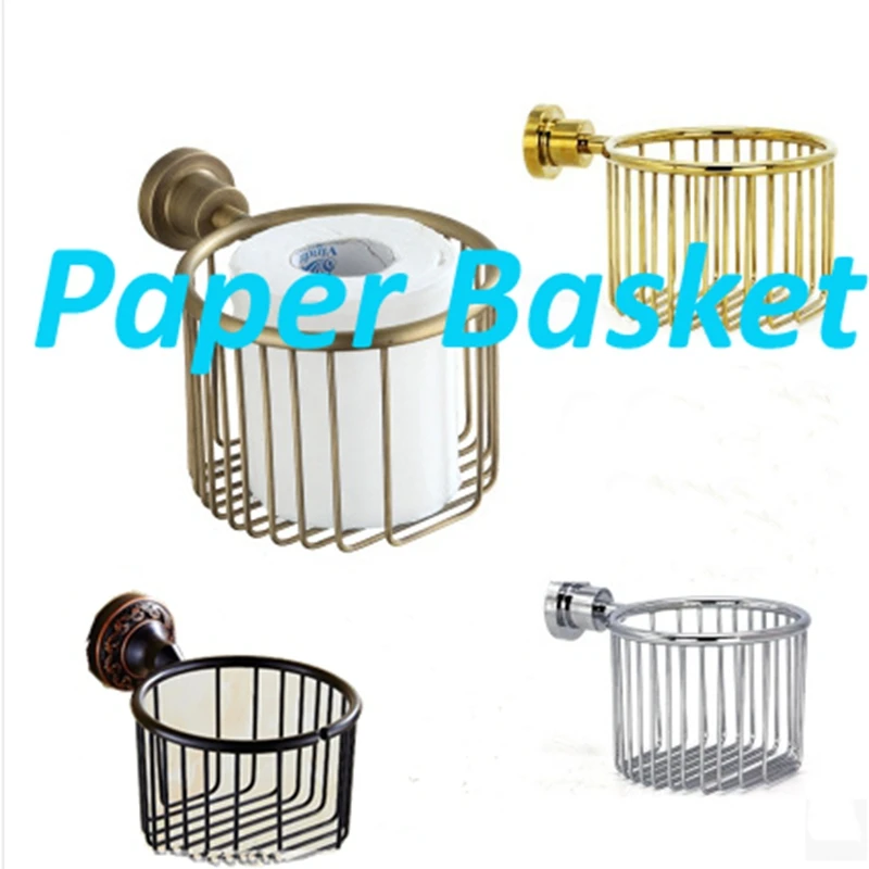 

Newly Arrival Wholesale and Retail Bathroom Shower Room Toilet Paper Basket Holder Round Tissue Rack Shelf Wall Mounted