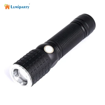 

LumiParty T6 LED Tactical Flashlight Rechargeable Waterproof long-range LED Light Riding Hunting Torch Tactical Flashlight