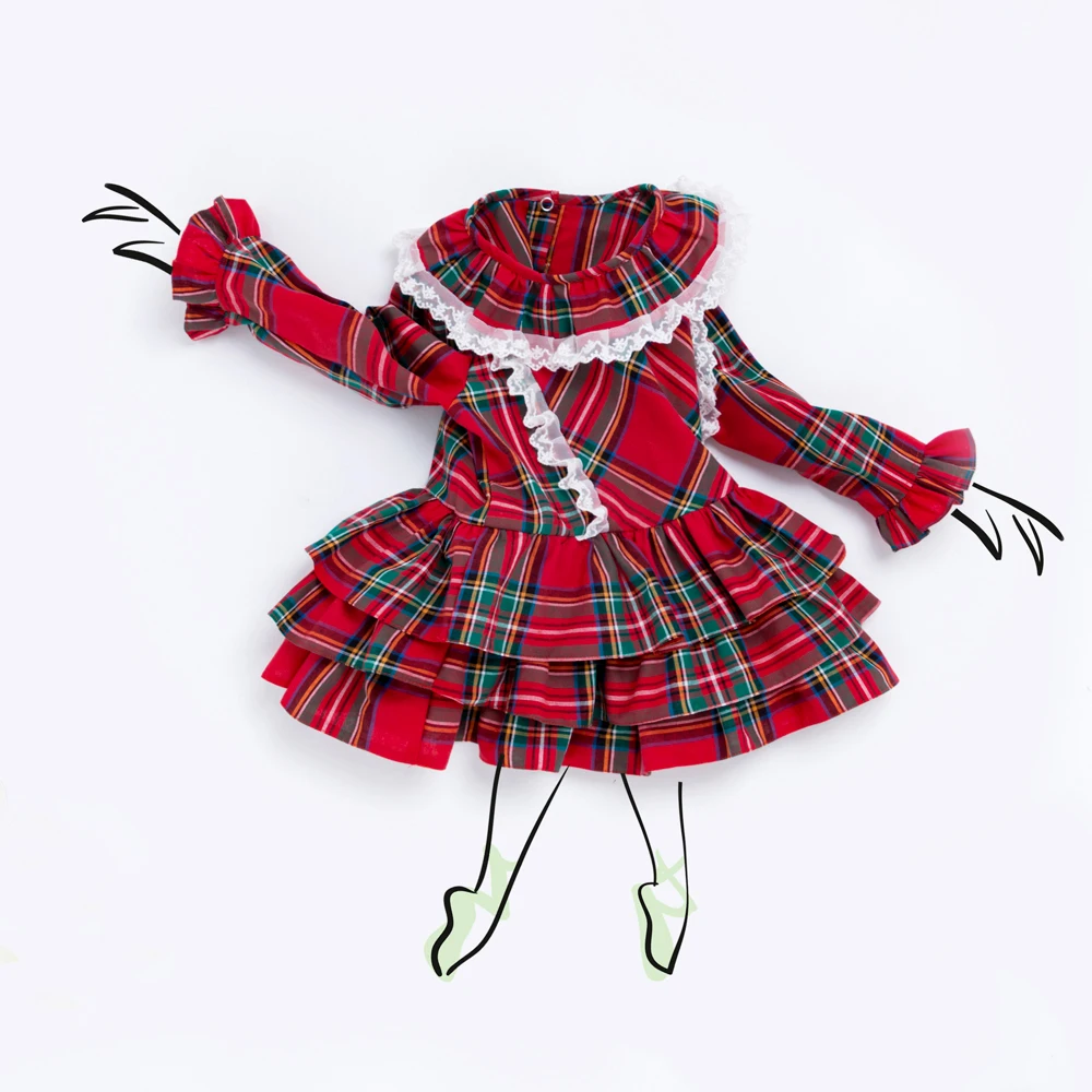 YK&Loving Winter Dress Kids 2018 Plaid Dress Atumn/Winter Clothing Children Christmas Gifts Princess Style Girl Clothing Layered YK&Loving Winter Dress Kids 2018 Plaid Dress Atumn/Winter Clothing Children Christmas Gifts Princess Style Girl Clothing Layered
