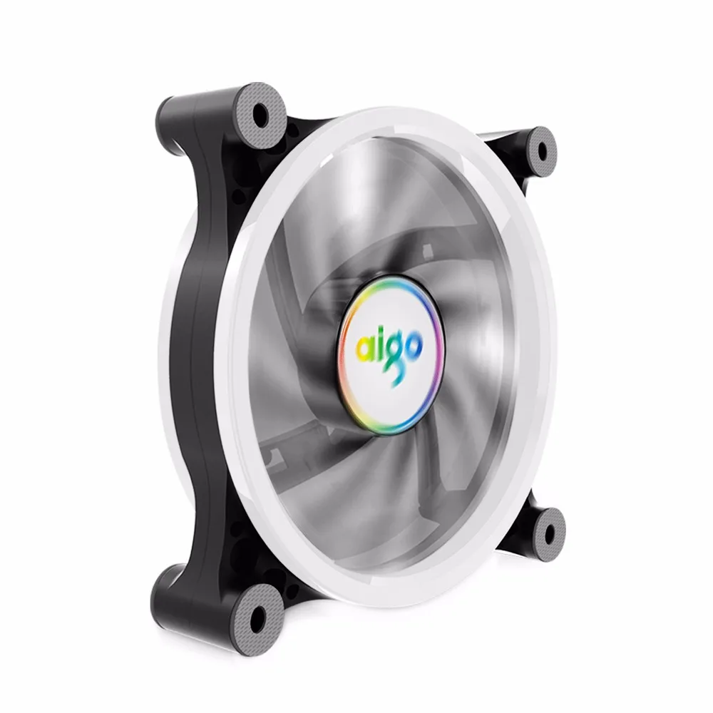 Aigo Z6 1 упак. Кулер для процессора 120 мм LED RGB 12в Аврора Вентилятор компьютера ПК