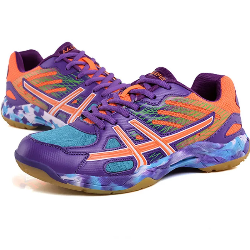 

Badminton shoes 2018 autumn new breathable leather mesh sneakers men outdoor antiskid lightweight training women's shoes 35-45