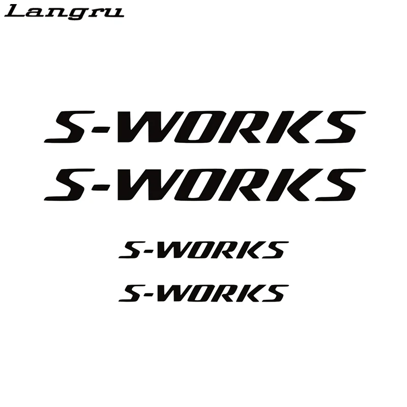 

Langru 4 X Pegatinas Sticker Vinilo S-works Car Stying Vinyl Decals Creative Stickers Jdm