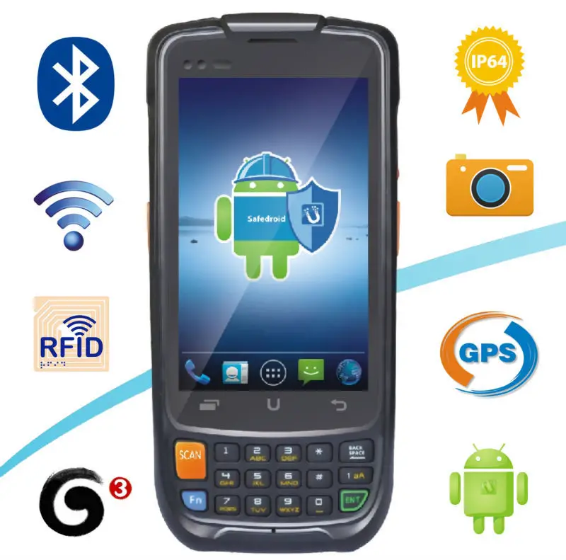 Urovo i6200S 1D лазерный ручной Android5.1 смартфон считыватель штрих-кодов с четырехъядерным 4G GPRS wifi WCDMA EVDO PSAM gps Bluetooth