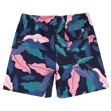 Быстросохнущего Для Мужчин's Цвет шорты плавательные пляжные шорты с цветочным принтом шорты для серфинга ИСО c27