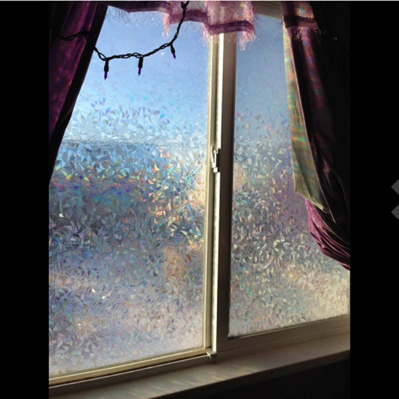 Online Get Laser Films Aliexpress Com Alibaba Group 45x100cm Recyclable Frosted Gl Window Film Flower Sticker Decorative Stained Static Cling