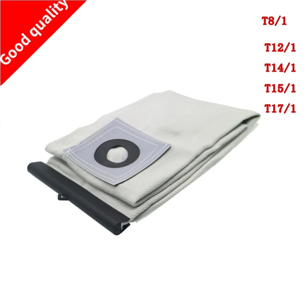 Ceny Wysokiej jakości zmywalne części do czyszczenia próżniowego dla KARCHER odkurzacz tkaniny filtr pyłowy torby T8 1 T12 1 T14 1 T15 1 T17 1