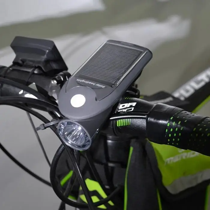 Ne светодиодный перезаряжаемый USB велосипедный светильник, головной светильник на солнечной энергии, велосипедный передний светильник, водонепроницаемый, с поворотом на 360 градусов, YS-BUY