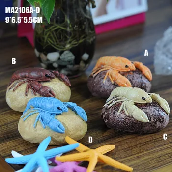 

Diy Ocean Series rural Resin Crafts Gift Stone shrimp Figurine Mediterranean Creative Home Decoration Furnishing Articles