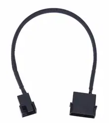 Высокое качество Новый адаптер кабель Molex 4 Pin до 4x3/4-pin 5v12v Usb рукавами двойной вентилятор кабель адаптера питания 30 см l914 #3