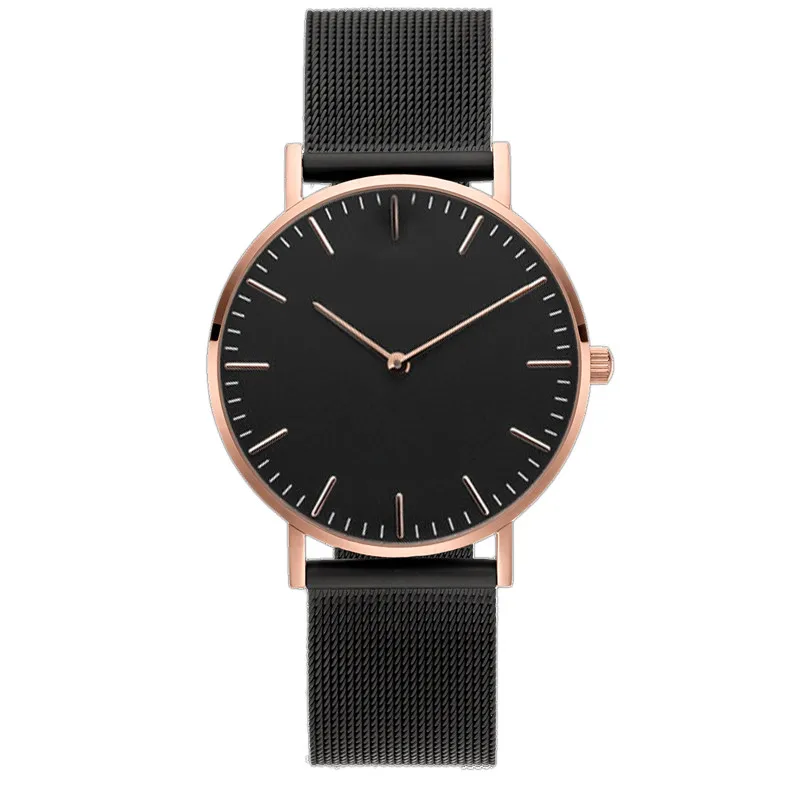 Mavis Hare, розовое золото, черный сетчатый Браслет, нержавеющая сталь, Feliz, сетчатые наручные часы, женские часы с подходящими браслетами в подарок - Окраска металла: just watches