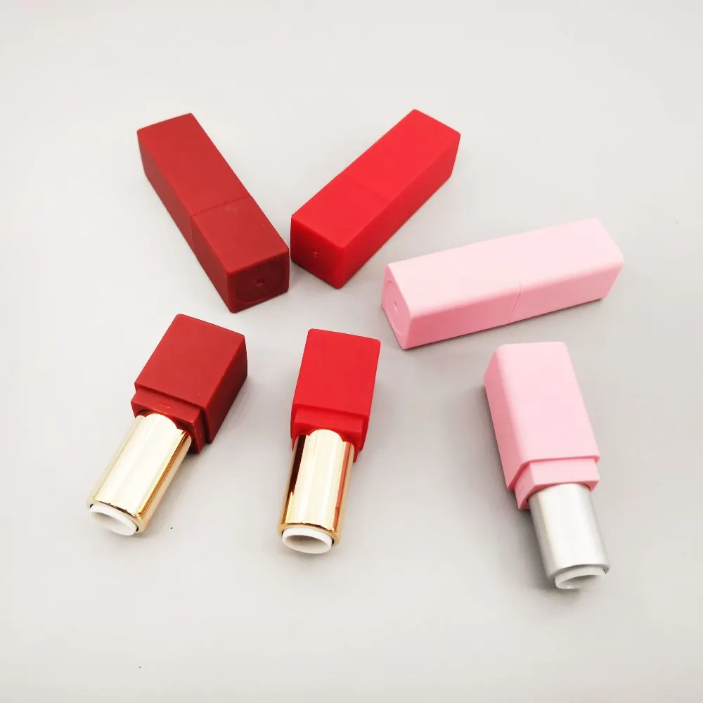 

100 pcs Pink red empty mini lipstick tube, 9.1 lip stick tube packing container