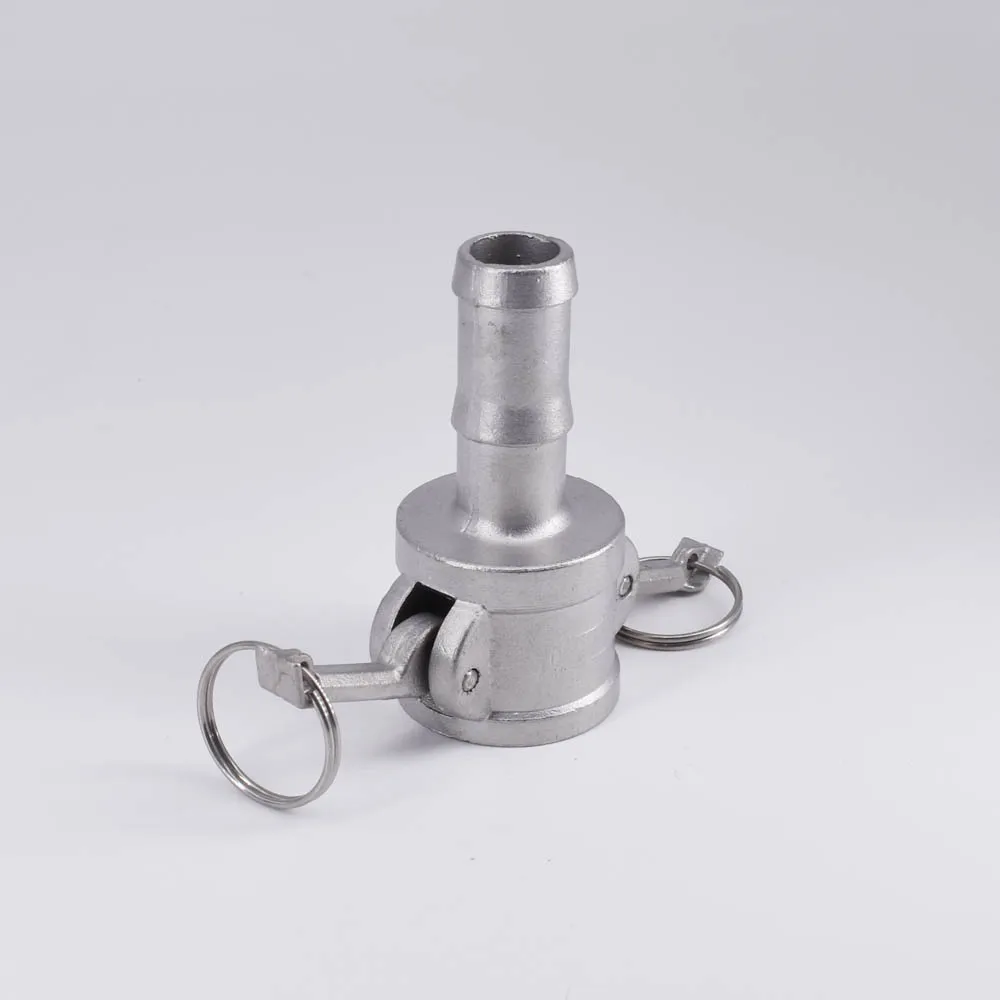 1/2 &quotHosetail Barb x Socket Type C Camlock БЫСТРОРАЗЪЕМНАЯ муфта 304/316 Stianless кулачковая канавка для