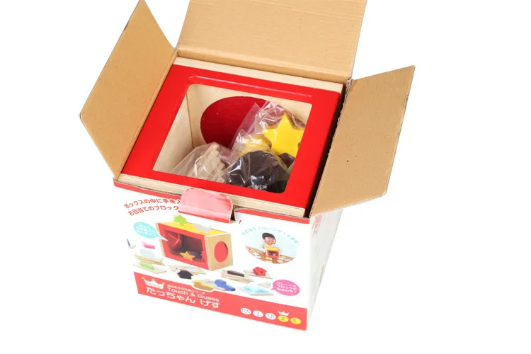 Caixa de Feitiço Mãos e Cérebros das Crianças com Iluminação Brinquedos de Madeira Brinquedos Educativos Cego Toque Adivinhação 14 Brinquedos e hobbies