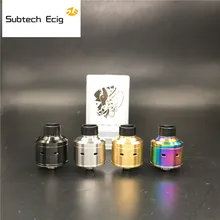 Mais novo hadaly cidadela rda atomizadores com furo largo ponta de gotejamento 22mm diâmetro cigarro eletrônico enorme vapor caber 510 mod