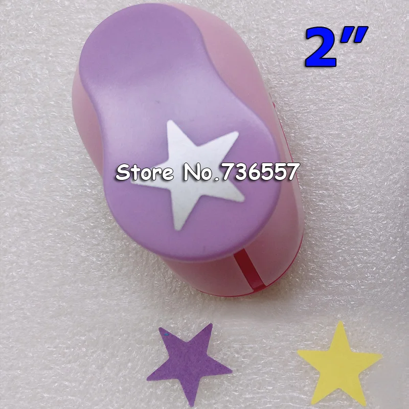 free shipping Star Shaped hole punches 2'' craft punch paper cutter