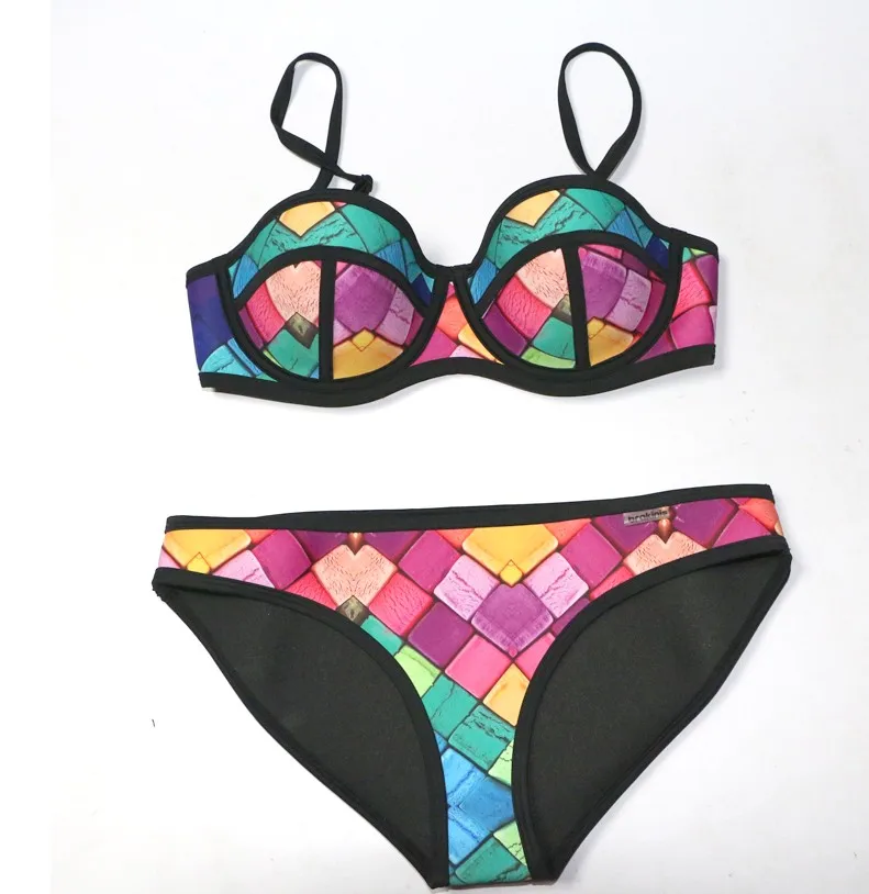 

Top quality 2016 swimwear women bikinis female Sexy brazilian Neoprene Swimwear swimsuit Bathing suits maillot de bain biquini